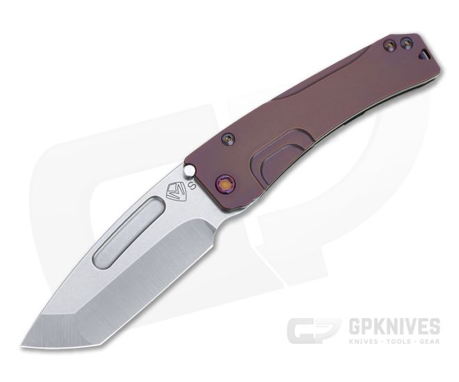 Medford Knives Slim Midi Tanto Tumbled S35VN Violet Titanium Folder - MKT-MKT151