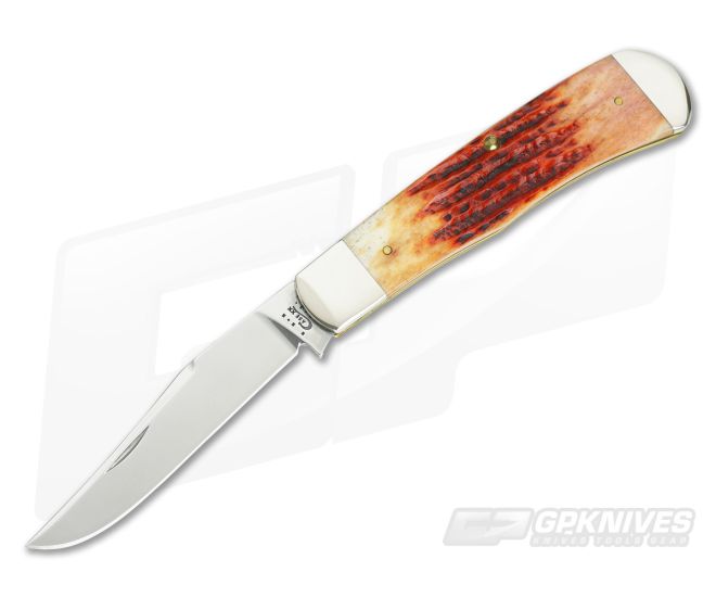 Case Back Pocket Chestnut Jigged Bone - CA-15272