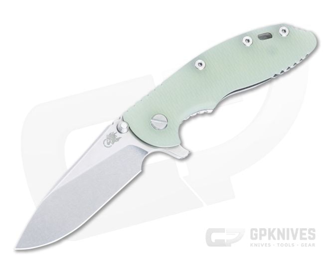 Hinderer XM-18 3.5" S45VN Slicer Translucent G10 Stonewashed Flipper 1528 - HK-1528