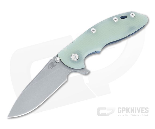 Hinderer XM-18 3.5" S45VN Slicer Translucent G10 Battle Blue Flipper 1533 - HK-1533
