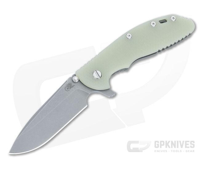 Hinderer XM-24 S45VN Spear Point Translucent Green G10 HK-1537 - HK-1537