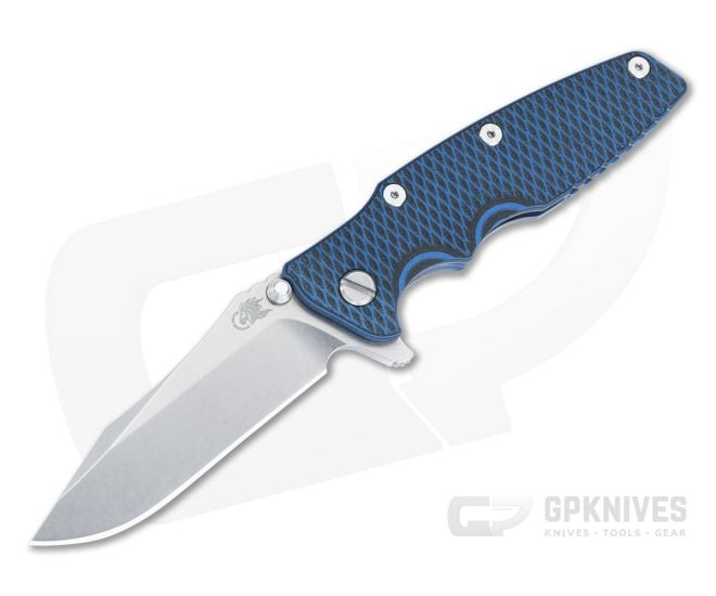Hinderer Eklipse 3.5 Blue/Black G10 Stonewash Blue Titanium - HK-1543