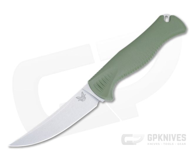 Benchmade Meatcrafter Olive Green 4" Fixed Knife 15505 - BM-15505
