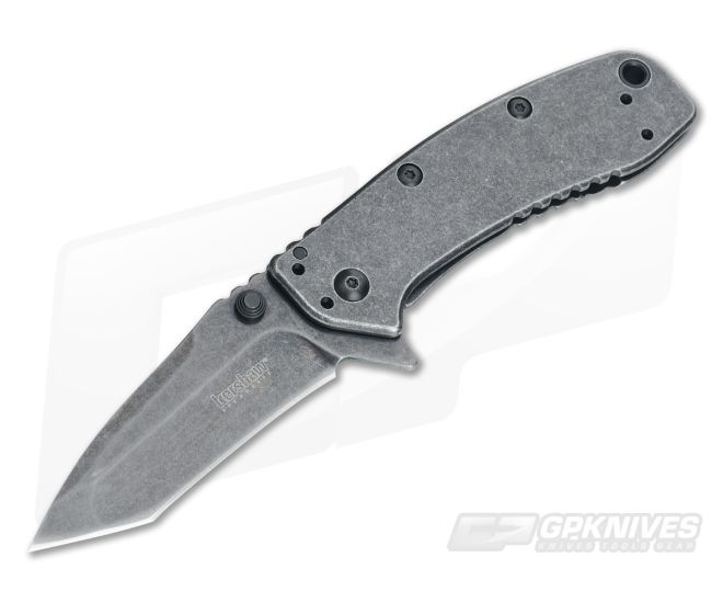 Kershaw Cryo II Tanto Blackwash Assisted Flipper - KS-1556TBW