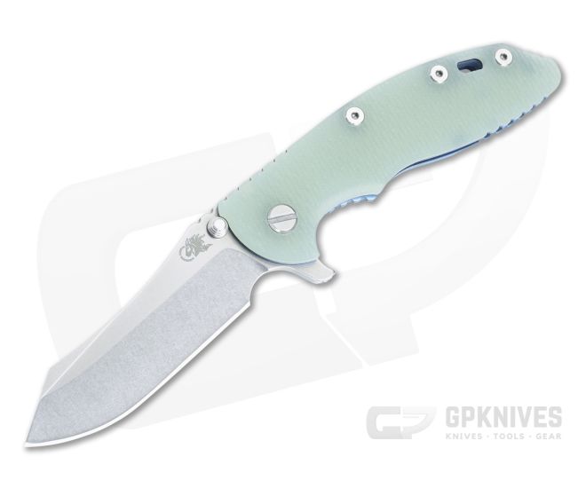 Hinderer XM-18 3.5 Skinner Translucent G10 Stonewash Blue - HK-1558