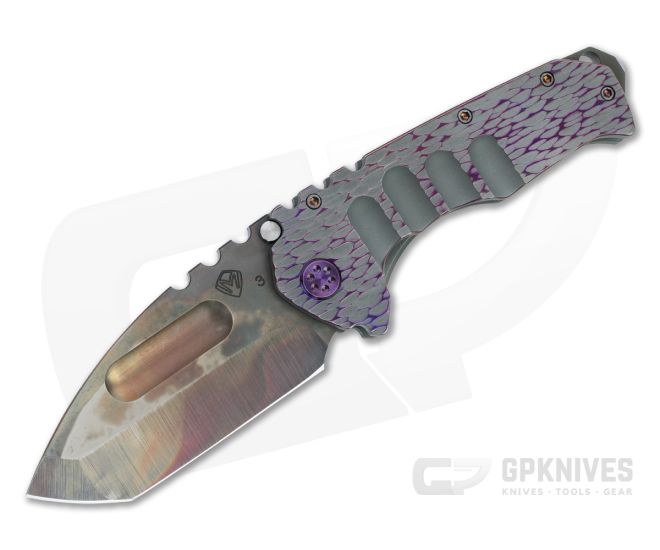 Medford Praetorian Ti Tanto Vulcan 3V Violet Dragon Skin Titanium Folder - MKT-MKT155