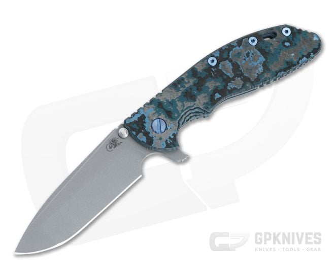 Hinderer XM-24 Spanto Blue Marble Fat Carbon Battle Light Blue - HK-1560