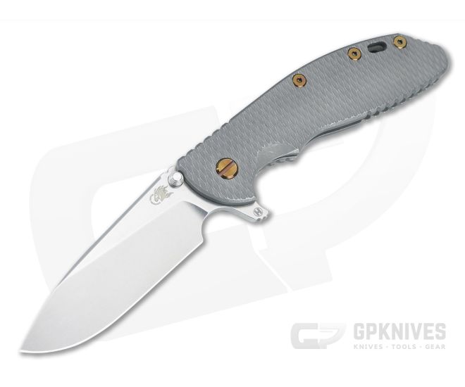 Hinderer XM-24 Hollow Ground Slicer Working Finish Titanium - HK-1581