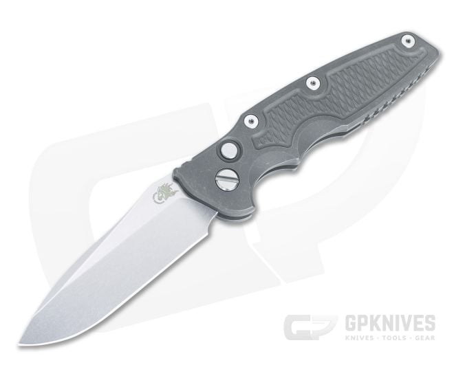 Hinderer Eklipse 3.5 Auto Stonewash Spearpoint Working Finish Titanium - HK-1588