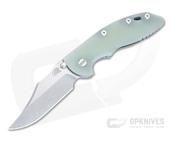 Hinderer XM-18 3.5 Bowie Non Flipper Translucent G10 SW Blue - HK-1600