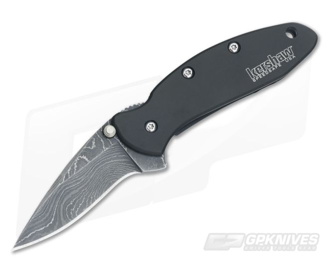 Kershaw Chive Damascus Black Handle - KS-1600DAMCKT