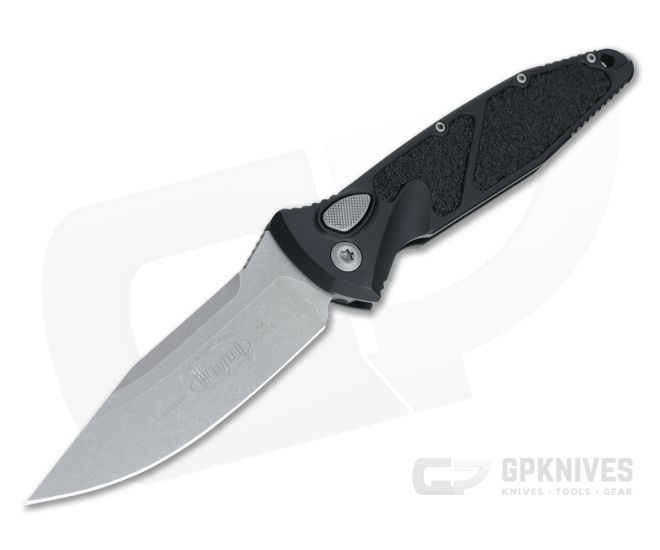 Microtech Socom Elite Automatic Apocalyptic Plain Elmax Black Aluminum 160A-10AP - MT-160A-10AP-ELMAX