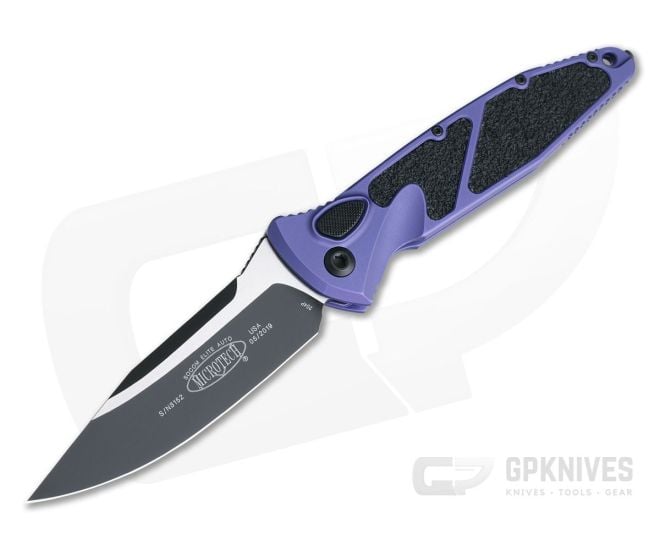 Microtech Socom Elite Automatic Purple Black CTS-204P 160A-1PU - MT-160A-1PU-204P