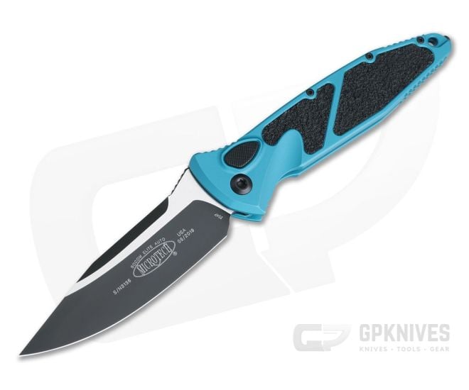 Microtech Socom Elite Automatic Turquoise Black CTS-204P 160A-1TQ - MT-160A-1TQ-204P