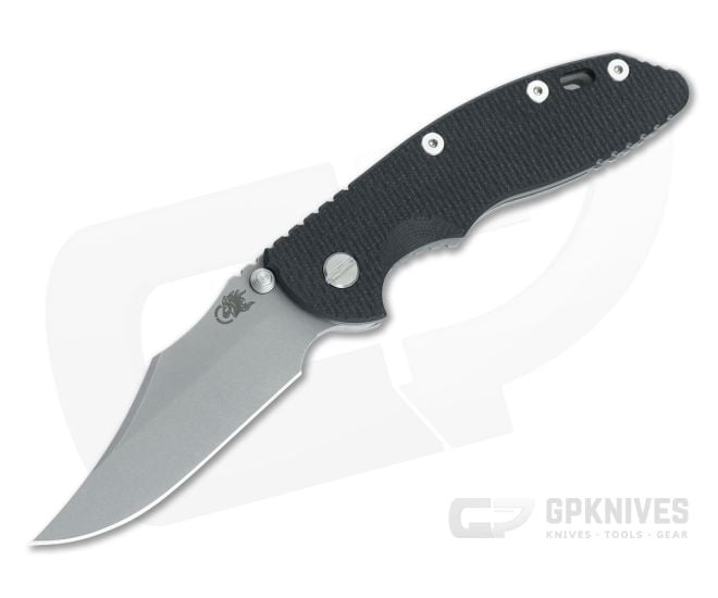 Hinderer XM-18 3.5 Bowie Non Flipper Working Finish Black G10 - HK-1617