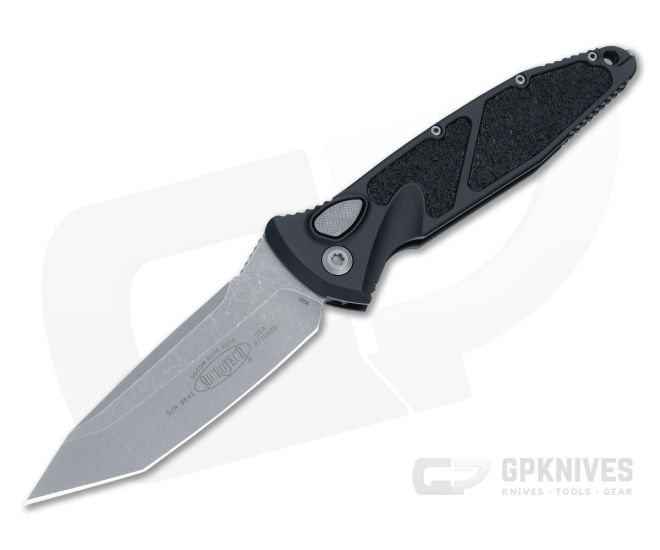 Microtech Socom Elite Automatic Black Aluminum Handle Apocalyptic M390 Tanto Blade 161A-10AP - MT-161A-10AP
