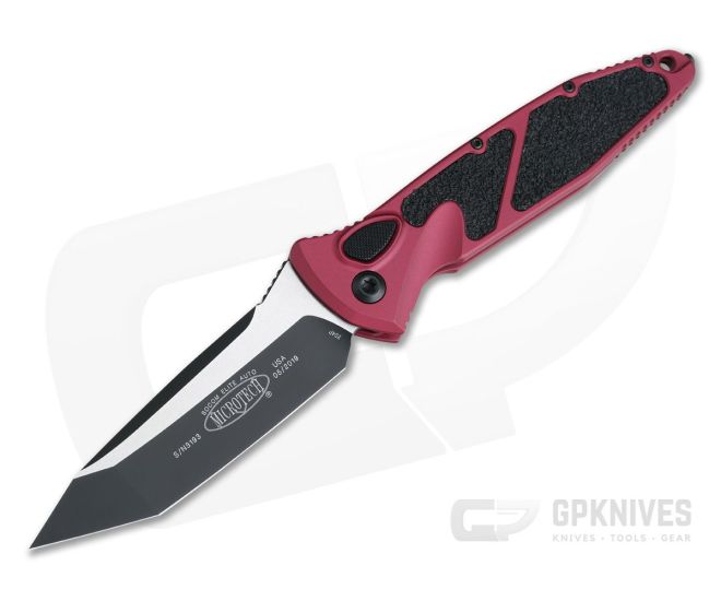 Microtech Socom Elite Automatic Tanto Red Black Plain Edge CTS-204P 161A-1RD - MT-161A-1RD-204P