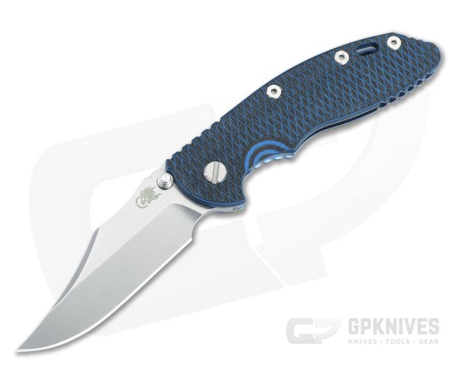 Hinderer XM-18 3.5 Bowie Non Flipper SW Blue Blue/Black G10 - HK-1623