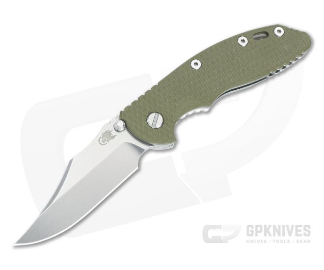 Hinderer XM-18 3.5 Bowie Non Flipper OD Green G10 - HK-1631