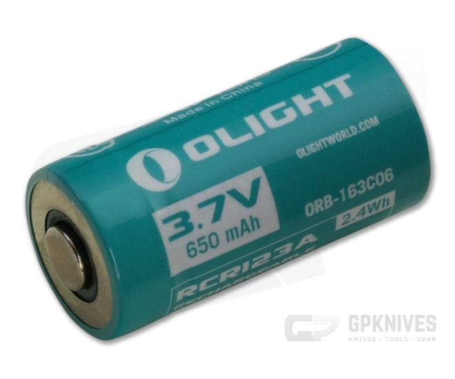 Olight RCR123A Li-ion Rechargeable Battery 650mA - OL-16340RCR