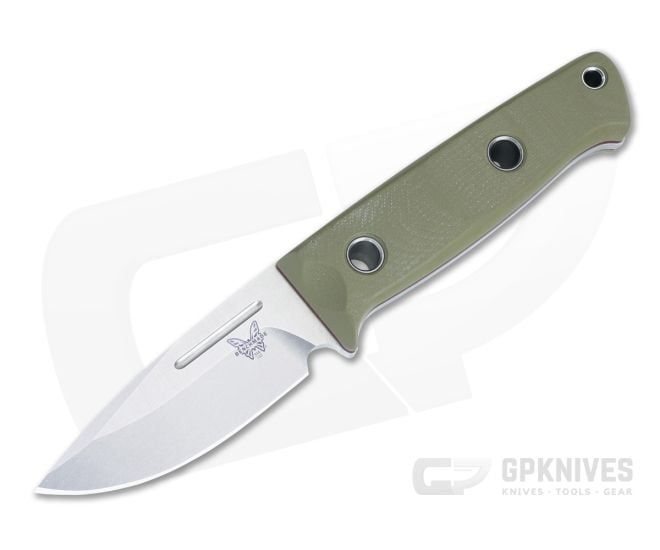 Benchmade 165-1 Mini Bushcrafter Fixed OD Green G10 S30V - BM-165-1