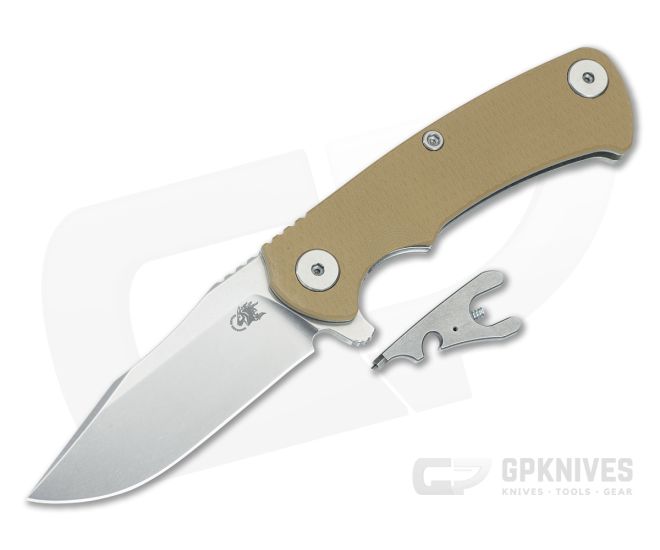 Hinderer Project X Clip Point Coyote G10 Stonewash - HK-1651