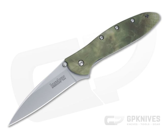Kershaw Knives Leek Blasted 14C28N Stalkland Camo Assisted Flipper 1660CAMO - KS-1660CAMO