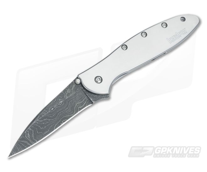 Kershaw Leek Damascus Assisted Flipper 1660DAM - KS-1660DAM