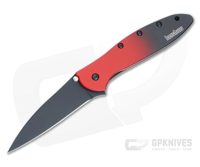 Kershaw Leek MagnaCut Red/Black Gradient Black Blade 1660GRDBLK - KS-1660GRDBLK