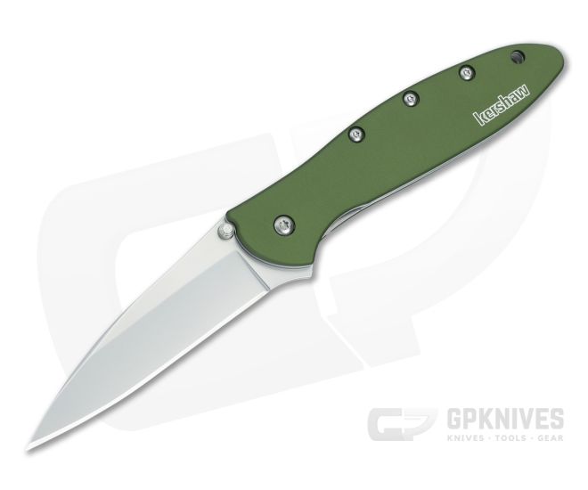 Kershaw Leek OD Green Assisted Flipper 1660OL - KS-1660OL
