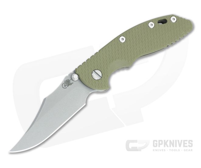 Hinderer XM-18 3.5 Bowie Non Flipper OD Green G10 Battle Bronze - HK-1675