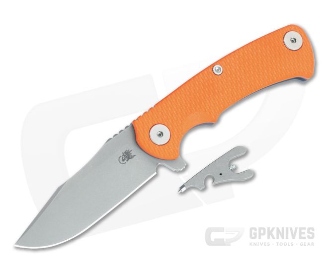 Hinderer Project X Clip Point Orange G10 Battle Blue - HK-1677