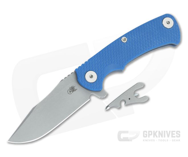 Hinderer Project X Clip Point Blue G10 Battle Blue - HK-1679