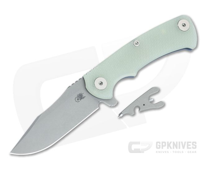 Hinderer Project X Clip Point Translucent G10 Battle Blue - HK-1680