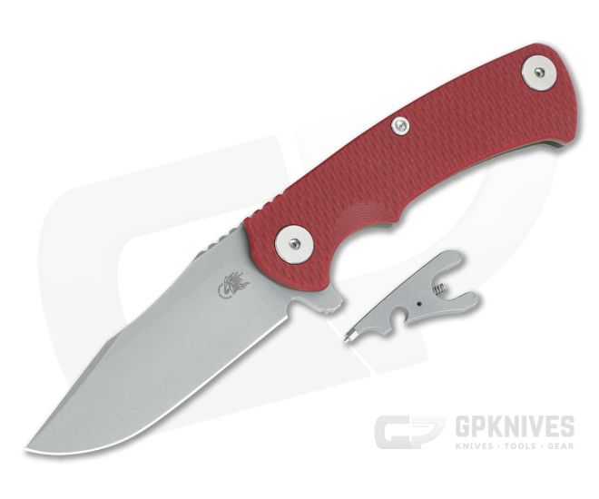 Hinderer Project X Clip Point Red G10 Battle Bronze - HK-1681