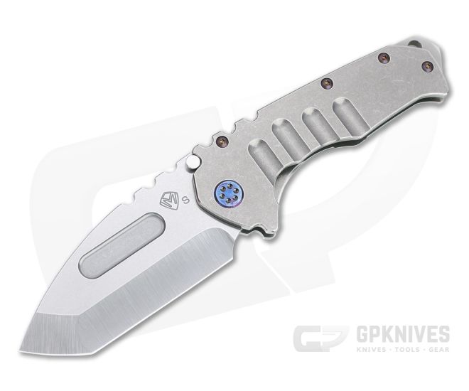 Medford Praetorian T Tanto Tumbled S35VN Stonewashed Titanium Folder - MKT-MKT168
