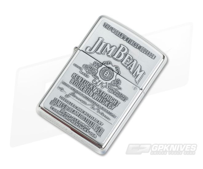 Zippo Lighter Jim Beam Pewter Emblem 250JB.928 - ZI-250JB.928