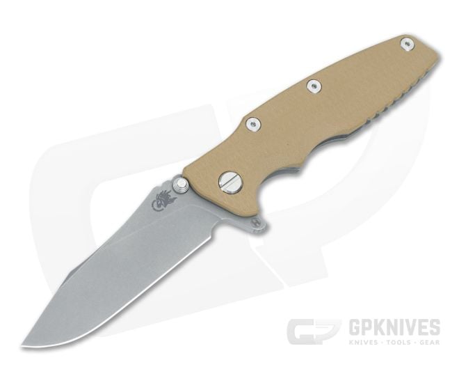 Hinderer Eklipse 3.5 Hollow Ground Slicer Coyote G10 Working Finish - HK-1693