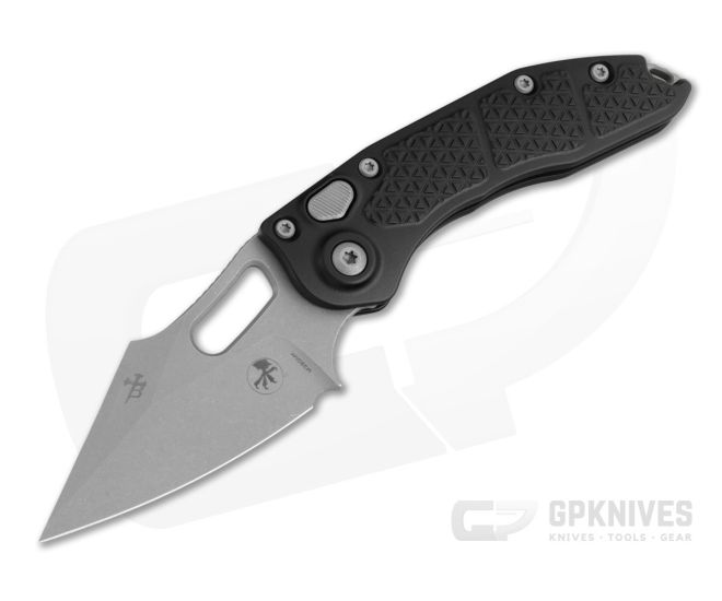 Microtech M-Stitch M390MK Apocalyptic Black Aluminum Automatic Knife (3.12" Blade) 169M-10AP - MT-169M-10AP