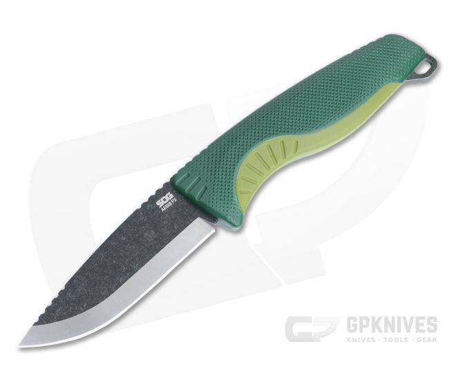 SOG Aegis FX Forest and Moss Black Stonewashed 4116 Outdoor Fixed Blade 17-41-02-57 - SOG-17-41-02-57