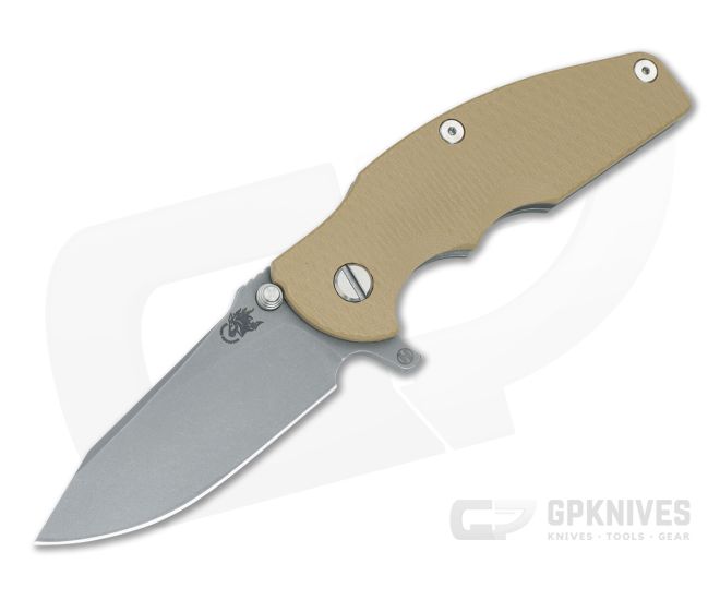 Hinderer Jurassic Hollow Ground Slicer Coyote G10 WF - HK-1703