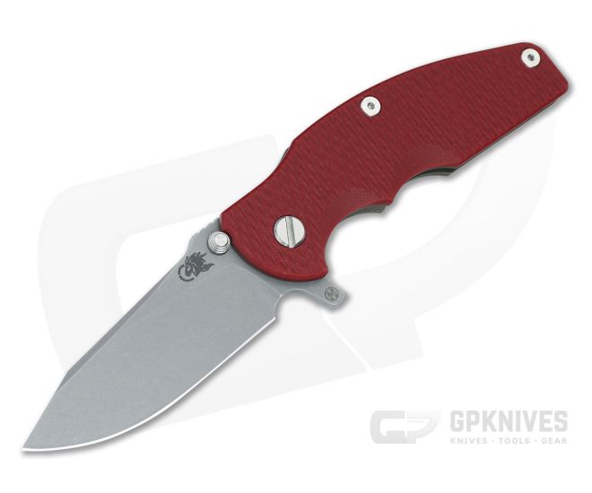 Hinderer Jurassic Hollow Ground Slicer Red G10 Battle Bronze - HK-1705