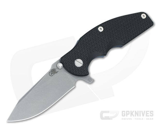 Hinderer Jurassic Hollow Ground Slicer Black G10 Battle Blue - HK-1707