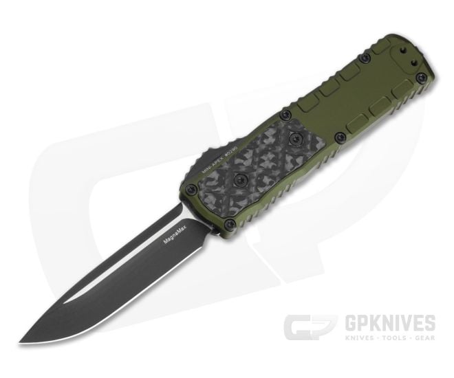 Guardian Tactical Mini Apex OD Green Aluminum Frag Carbon Fiber Inlay MagnaMax Two Tone Black OTF Automatic Knife (3.10" Blade) 172211 ODG - GT-172211-ODG