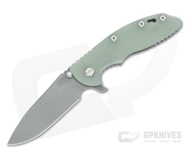 Hinderer XM-18 3.5 Skinny Hollow Ground Slicer Translucent G10 WF - HK-1726