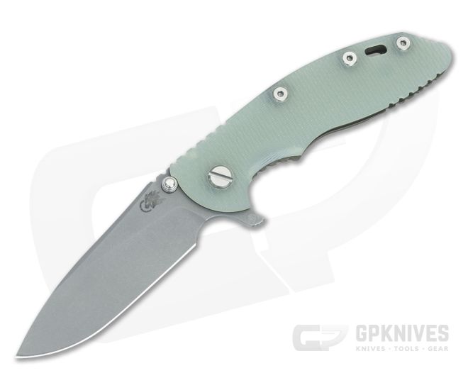 Hinderer XM-18 3.5 Skinny Hollow Ground Slicer Translucent G10 Battle Bronze - HK-1735