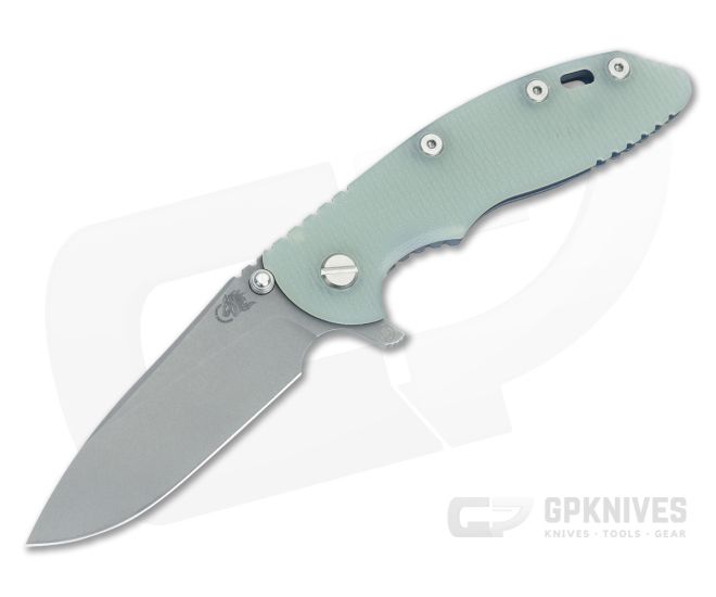 Hinderer XM-18 3.5 Skinny Hollow Ground Slicer Translucent G10 Battle Blue - HK-1736