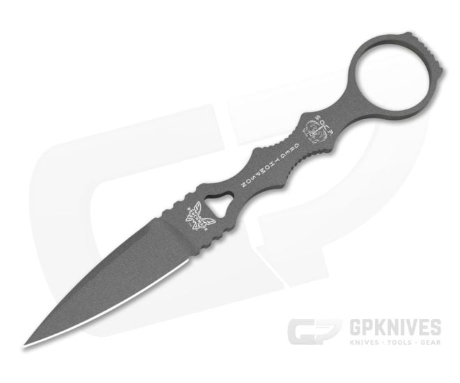 Benchmade 174GY SOCP Single-Edge Dagger Tungsten Gray Cerakote 440C Fixed Blade Knife (2.75" Blade) - BM-174GY