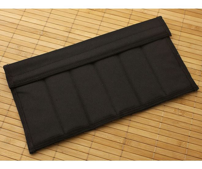 Black Nylon Knife Pack 6 Compartments - AC-175