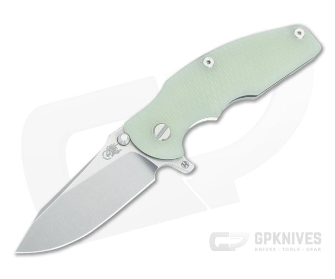 Hinderer Jurassic Hollow Ground Slicer Translucent G10 Stonewash - HK-1754